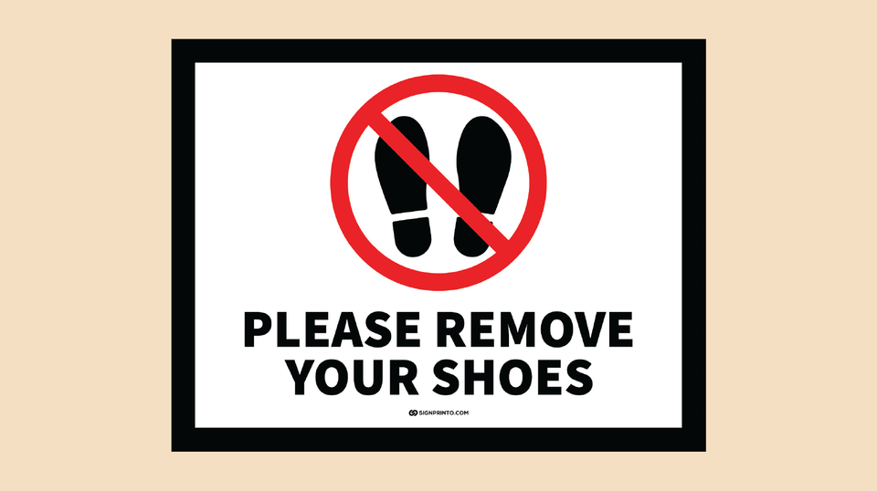 Download Please Remove Your Shoes Sign Printable PDF