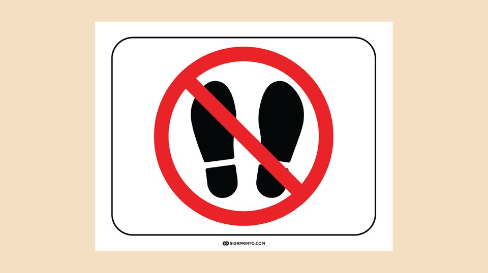 Please Remove Your Shoes Sign Printable PDF