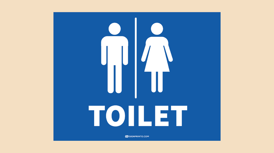 Printable Toilet Sign Download PDF