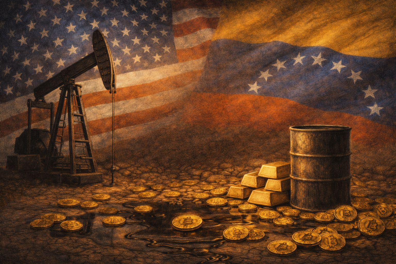 EE. UU.–Venezuela: cómo se movió bitcoin(y por qué oro y petróleo contaron otra historia) imagen destacada