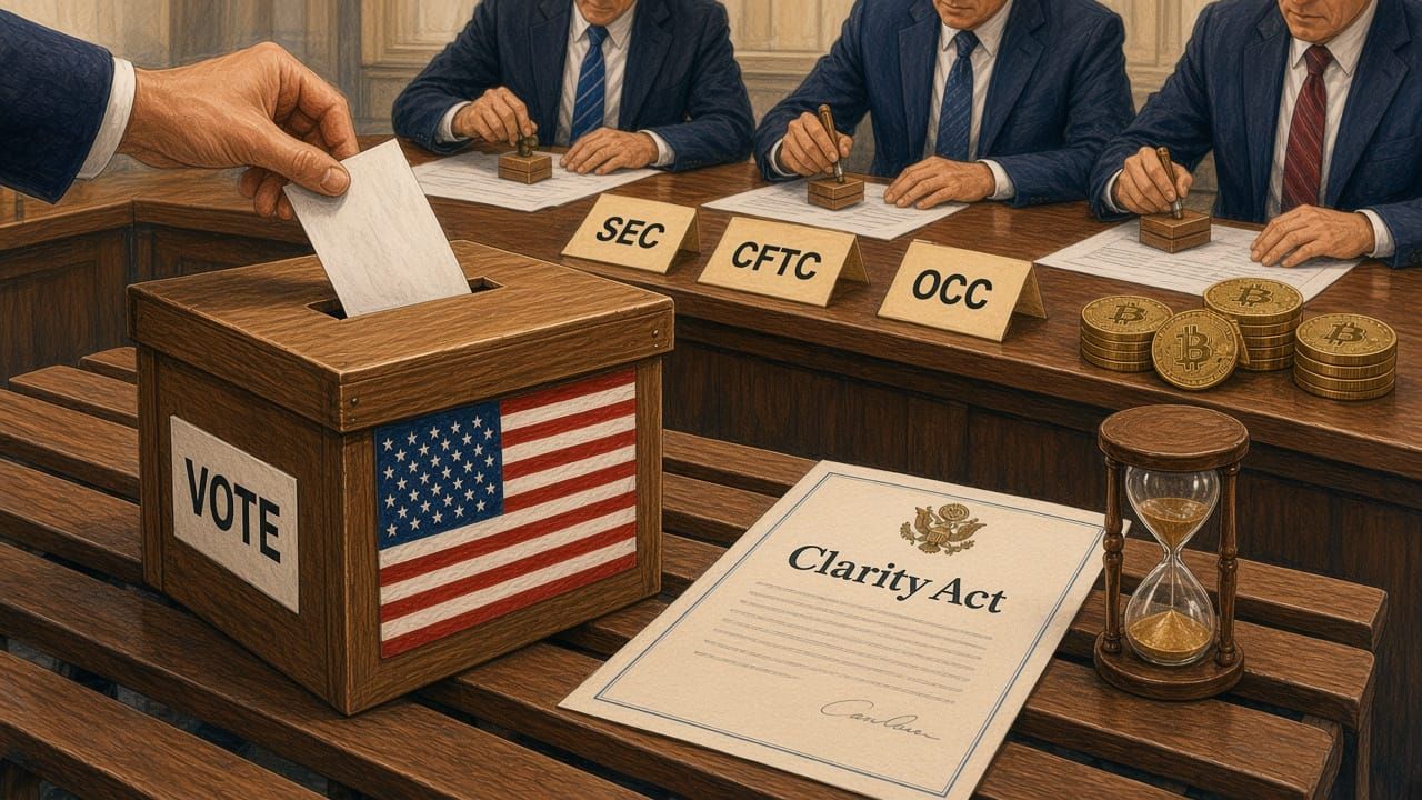 A días de las elecciones en EE. UU., ¿qué pasa con la regulación cripto? imagen destacada