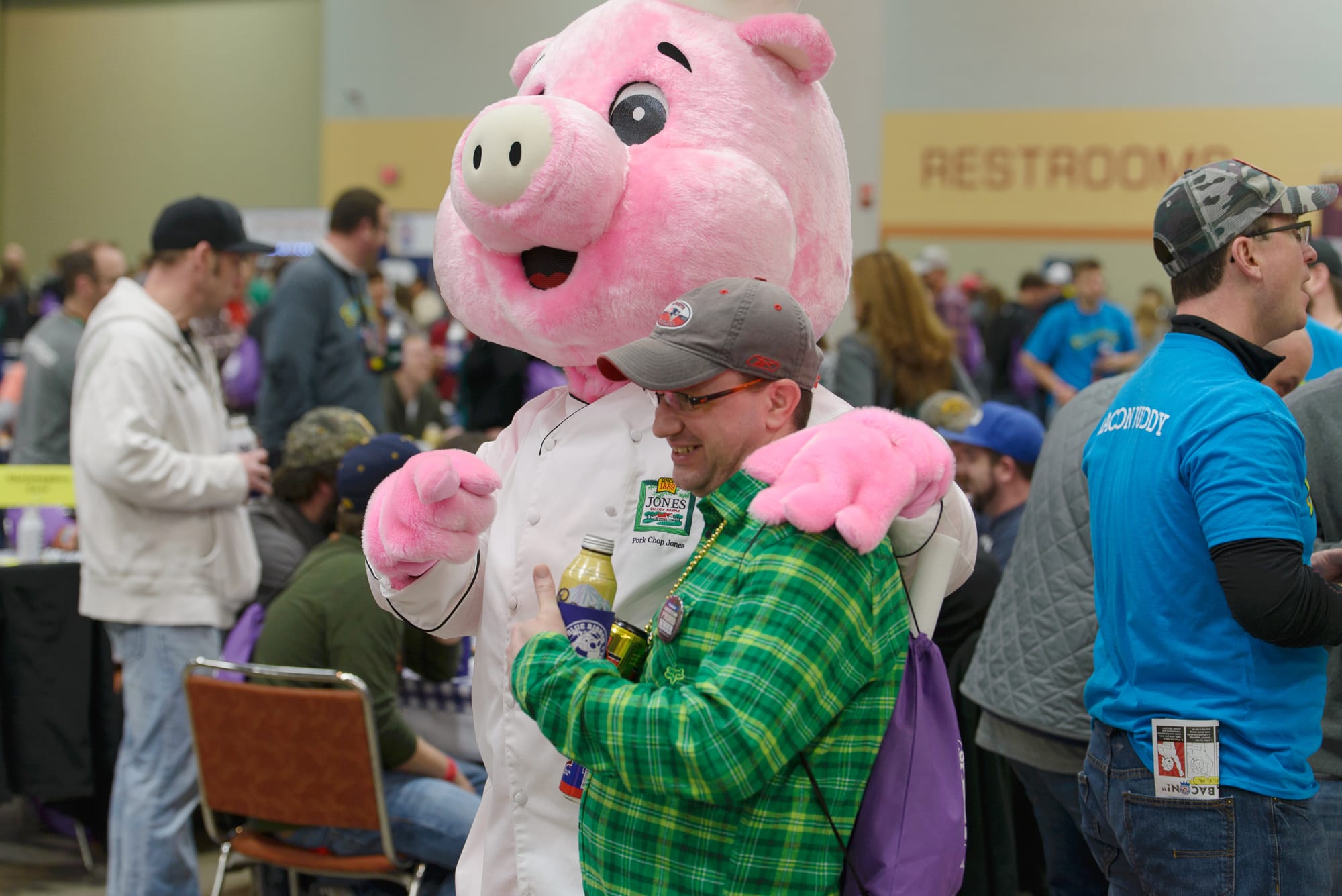All sorts of characters show up at the annual Blue Ribbon Bacon Festival in Des Moines. This photo was taken at last year’s festival on Jan. 31, 2015.