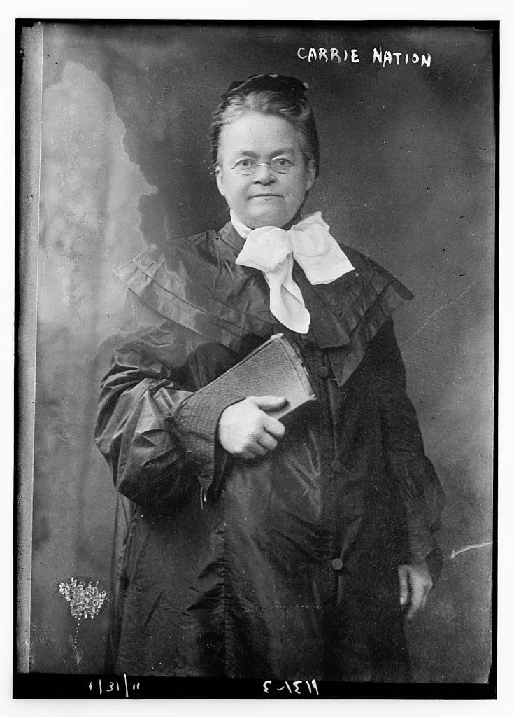 Photo of Carrie Nation from an unknown date.