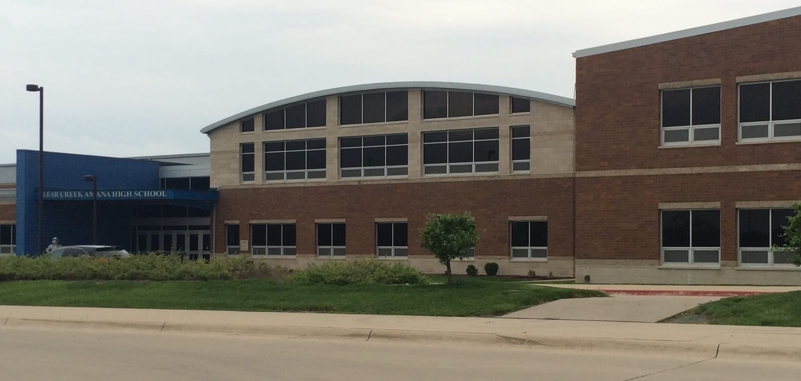 Clear Creek Amana High School, in the only school district in Iowa without American Disabilities Act non-compliance issues in 48 school district reports since 2010 showed. Photo taken May 11, 2016.