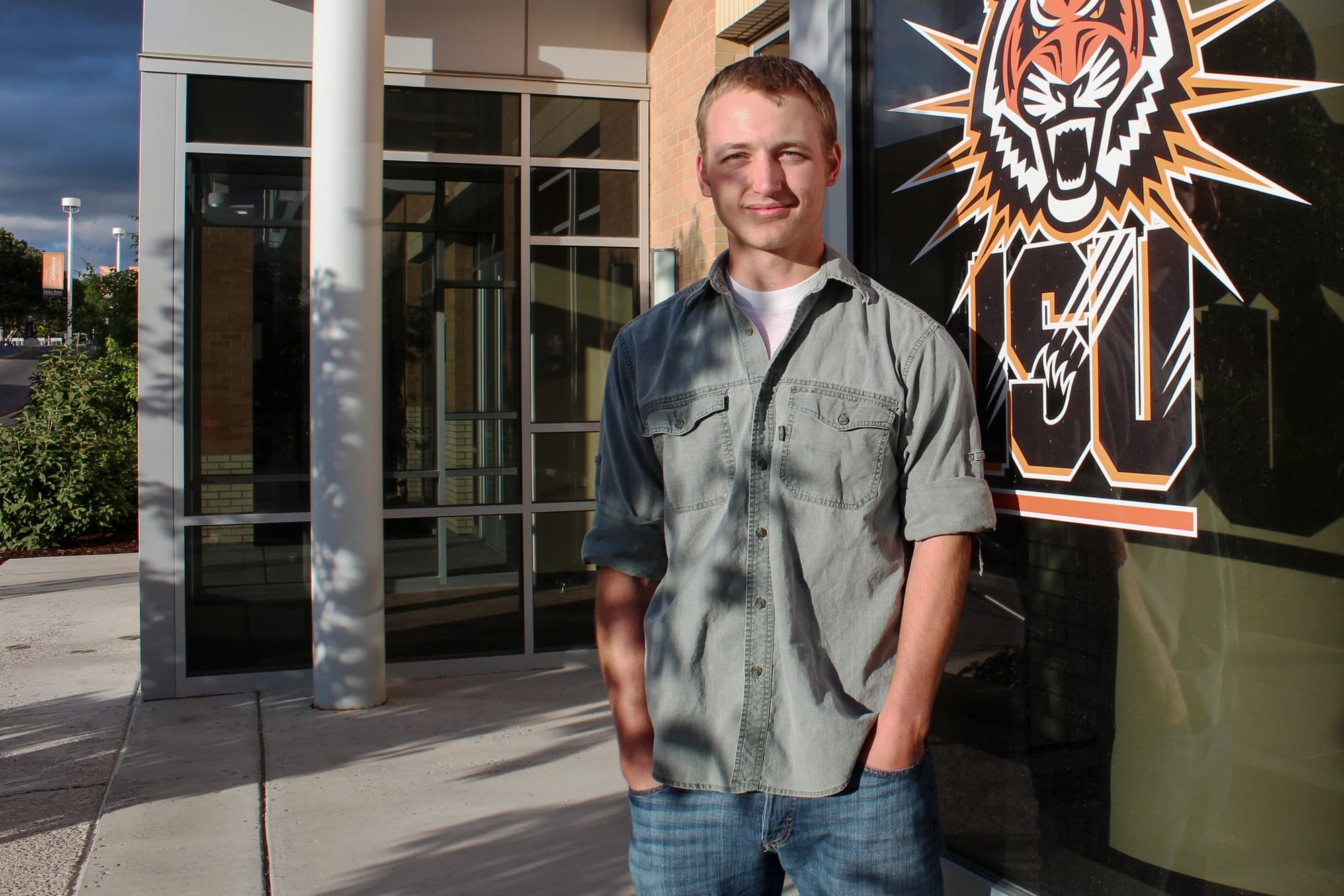 Derek Sommer, 23, an Idaho State University student, used to leave his gun locked in his car when he went to class. A new law allows him to carry his handgun concealed while he is on campus.