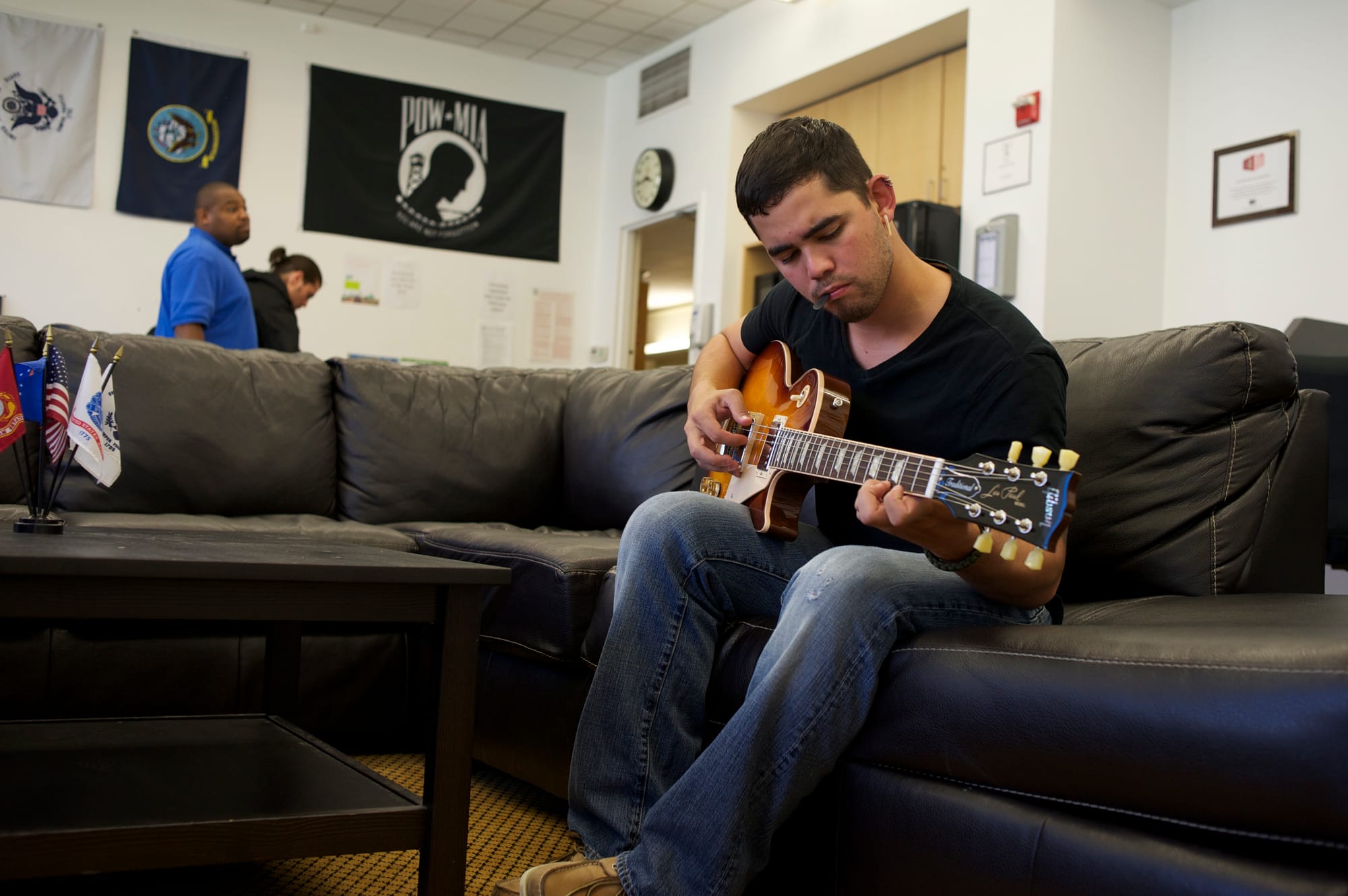 Edwin del Rio waited two years for the Department of Veterans Affairs to resolve his disability claim. When he received a $31,000 retroactive benefits check, he used some of it to buy a new electric guitar and pay off debt.