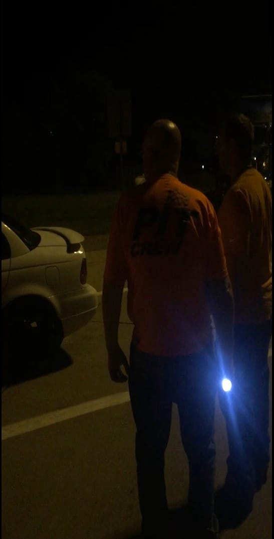 Volunteers counting homeless people during a summer count in Linn County, Iowa, often wake people who are sleeping in their cars. That was the case late the night of July 27, 2016, when this photo was taken.