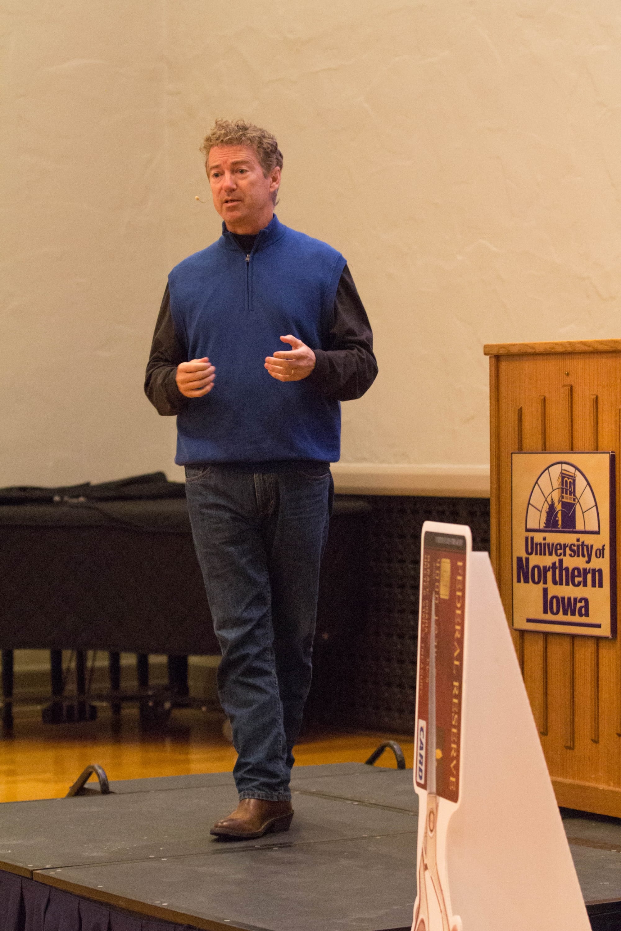 Sen. Rand Paul (R-Ky.) brings his Republican presidential campaign to Cedar Falls and the University of Northern Iowa on Oct. 13, 2015 during a three-day, 11-campus swing.