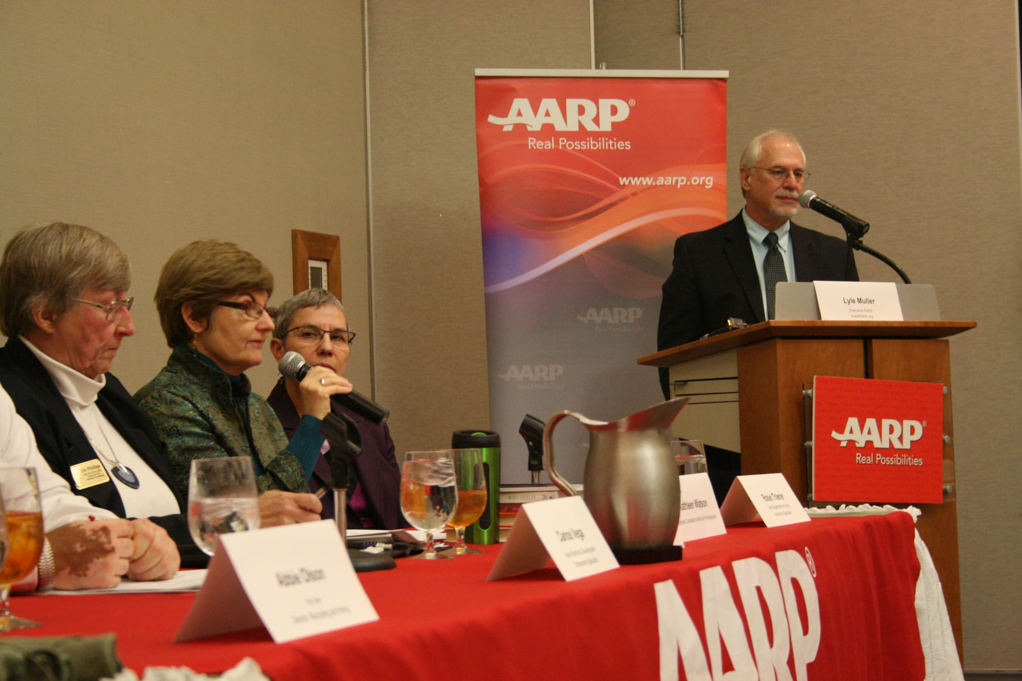 Kathleen Watson, among the panelists at the Nov. 19 Cedar Rapids forum on Navigating the Workplace After 50, discussed tips and advice for those hoping to reenter the workforce later in life.