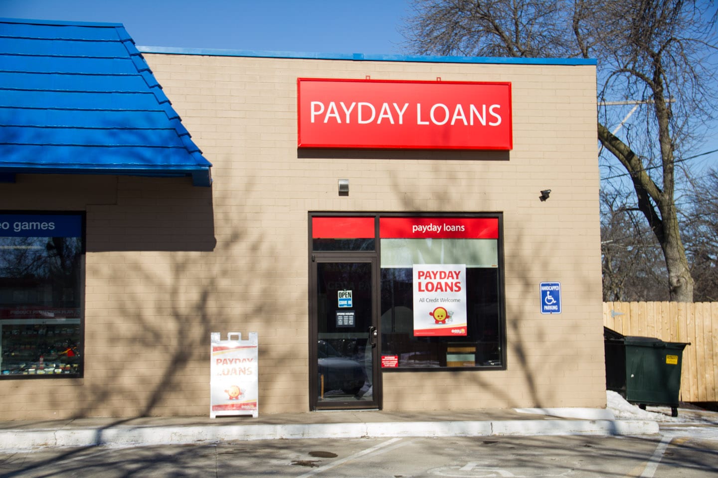 Easy Cash Solutions, located on 1st Avenue in Cedar Rapids pictured on February 26.