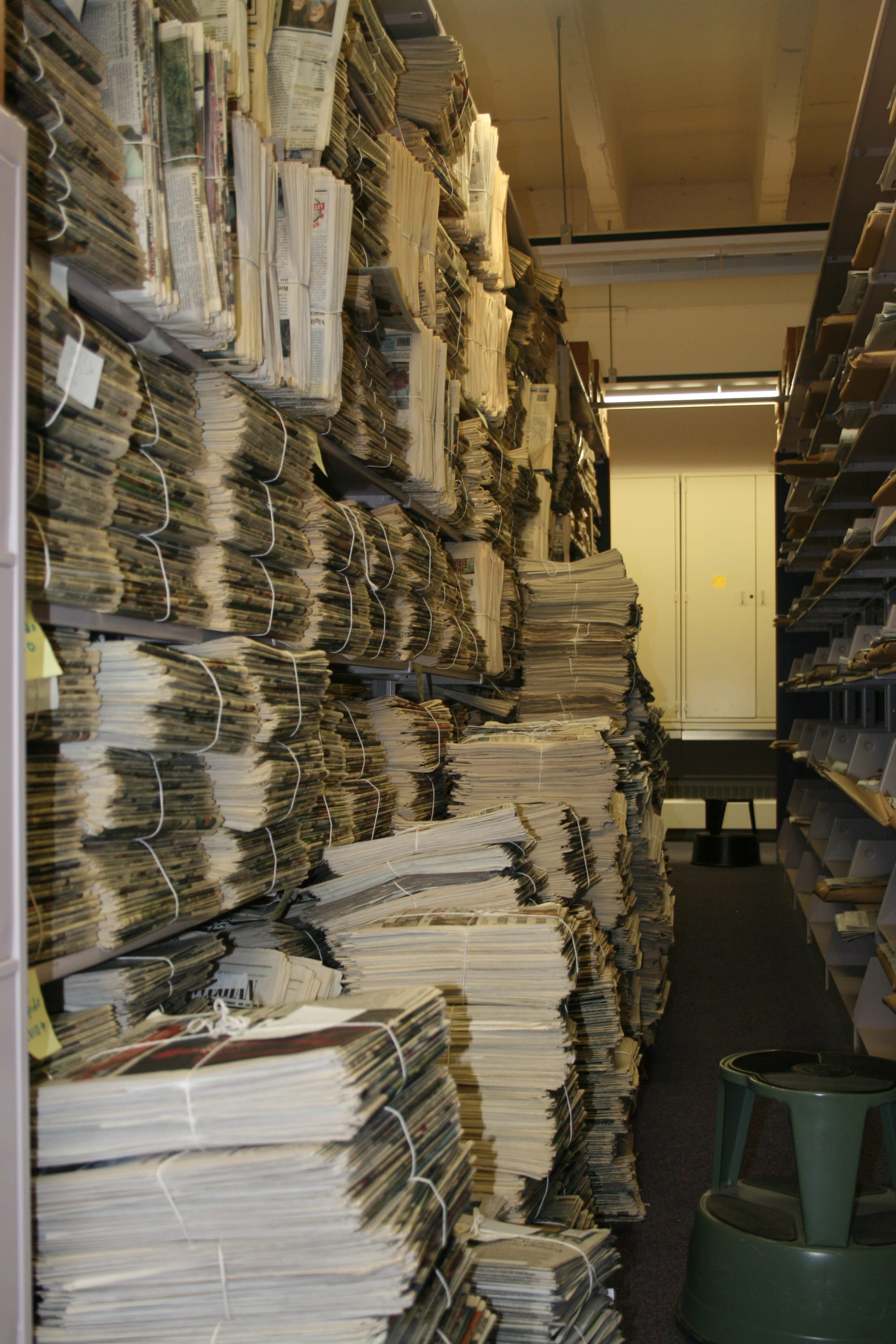 Following budget cuts in 2009, the historical society no longer has funds to microfilm the papers.