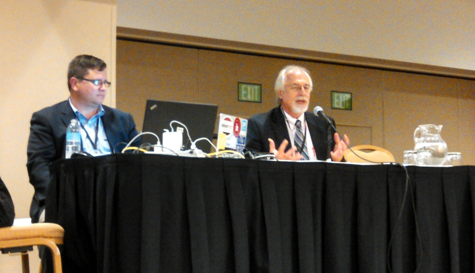 Lyle Muller, IowaWatch Executive Director-Editor, presents June 26 at INN Day during the Investigative Reporters and Editors Conference.