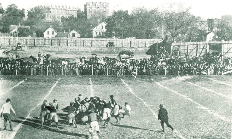 University of Iowa Football Game, 1900. Frederick W. Kent Collection, University of Iowa Library and Archives.