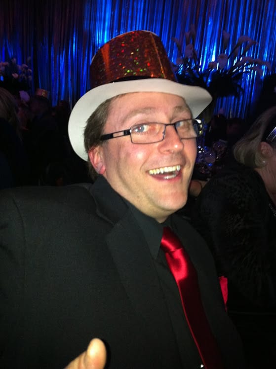 Jason Andersen, at the Golden Nugget Hotel & Casino in Las Vegas during a New Year's party on Dec. 31, 2011, well after Budcat closed. (Photo courtesy of Jason Andersen)