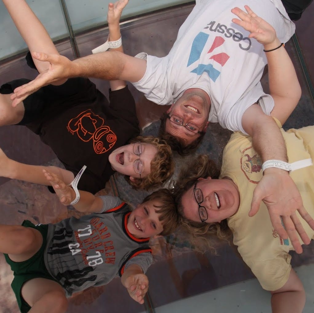 Jason Andersen and his family: (going clockwise) Jessica and their sons, Xander and Andrew.