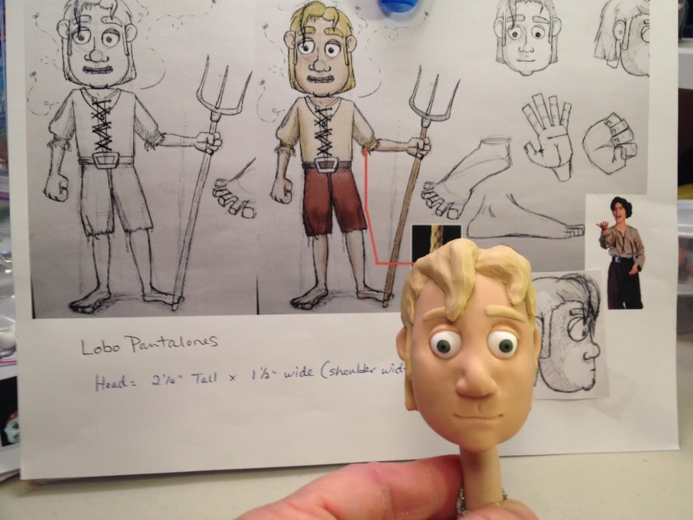 Jason Andersen had more time to make models for a game, Lobo Pantalonas, after Budcat Creations was closed. (Photo courtesy of Jason Andersen)