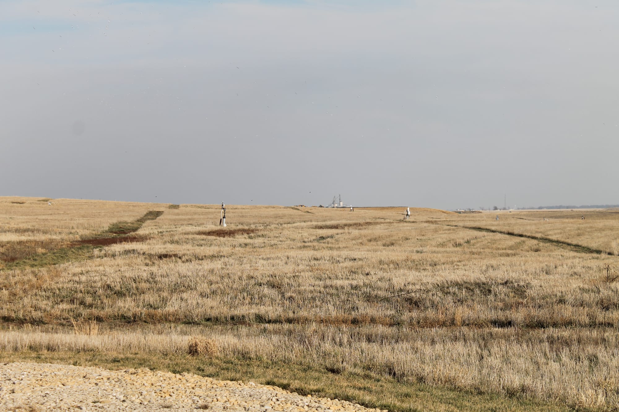 The Phase 1 disposal area of Metro Park East Landfill opened in 1972 and closed in 2007. “While no one knows the exact amount of time will be needed to maintain it, we are committed to doing what is necessary to protect the environment even if the timeline exceeds 30 years,” Reo Menning, the public affairs director of Metro Waste Authority, said. (IowaWatch/Sujin Kim)
