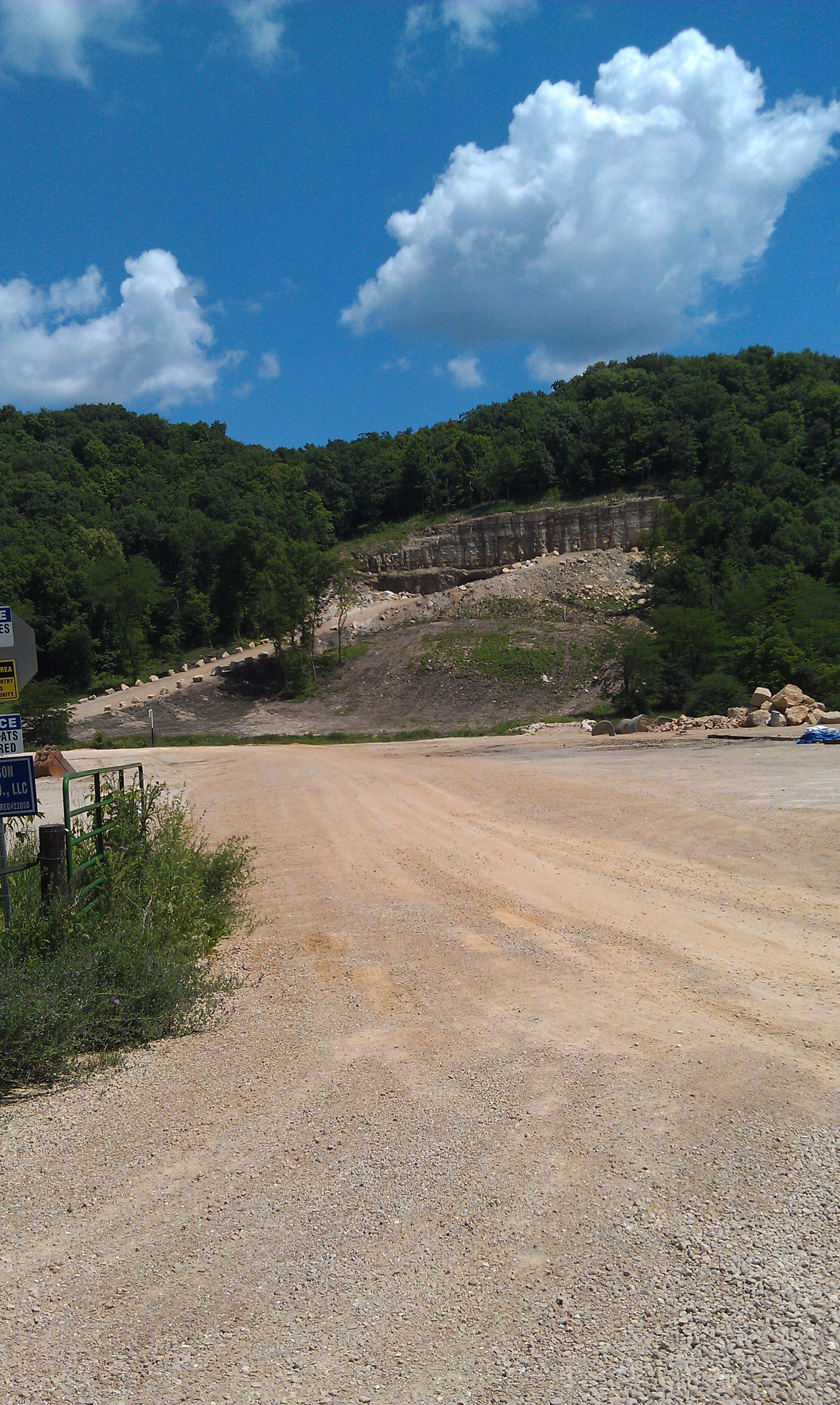 An entrance on the west end of a Pattison Sand Company mine in rural Clayton County, Iowa, near the small town of Clayton, on June 24, 2014.