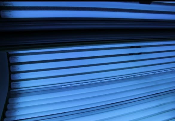 Using a tanning bed is considered to be a health risk.
