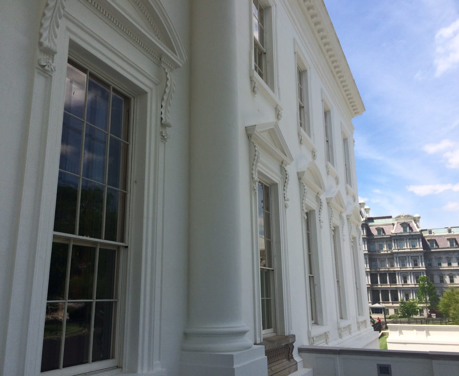 The Executive Office Building is seen next to the White House in this photo taken May 20, 2016. Voters are deciding today whether Republican Donald Trump or Democrat Hillary Clinton moves into the White House in January as the next U.S. president.