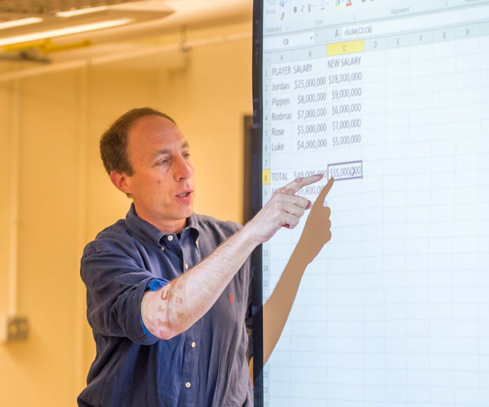 Mark Horvit, Investigative Reporters and Editors, prepares participants to exa