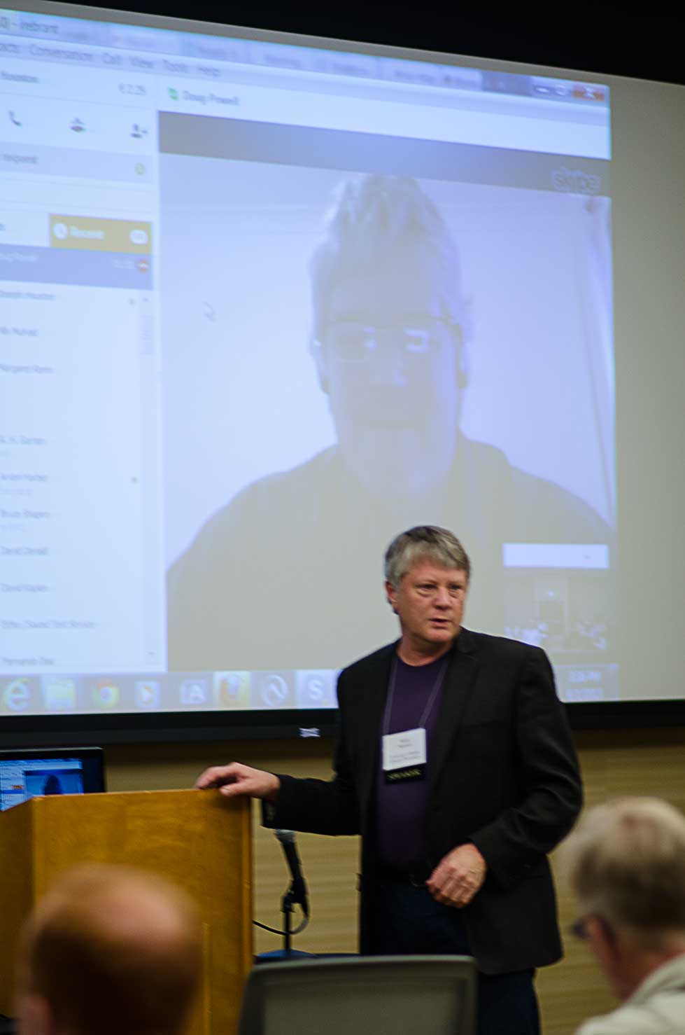 Doug Powell, Kansas State University, joined the workshop by Skype while in Australia to discuss his observations and research into food safety.