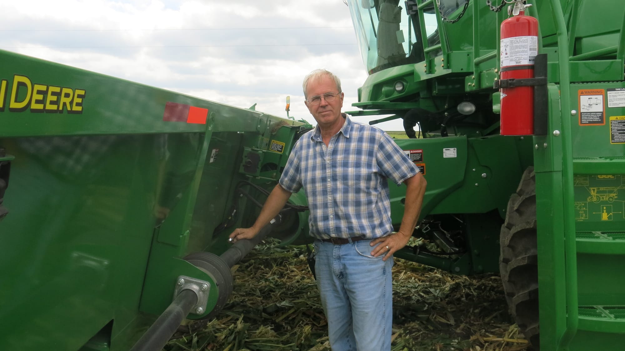 Illinois farmer Len Corzine buys has bought expensive new farm equipment each year for several years in order to ensure his tractor and combine hold up during harvest and planting.