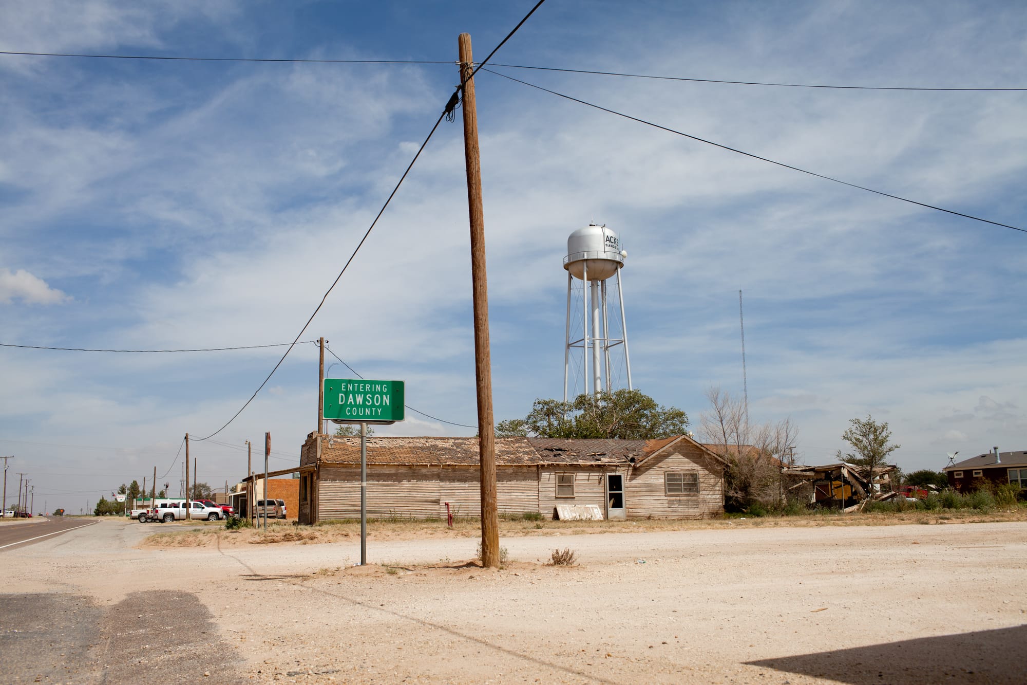 Downtown Ackerly is a town in the heart of West Texas cotton country. If climate change projection hold true, future summers in Illinois could soon feel more like current summers in Texas.