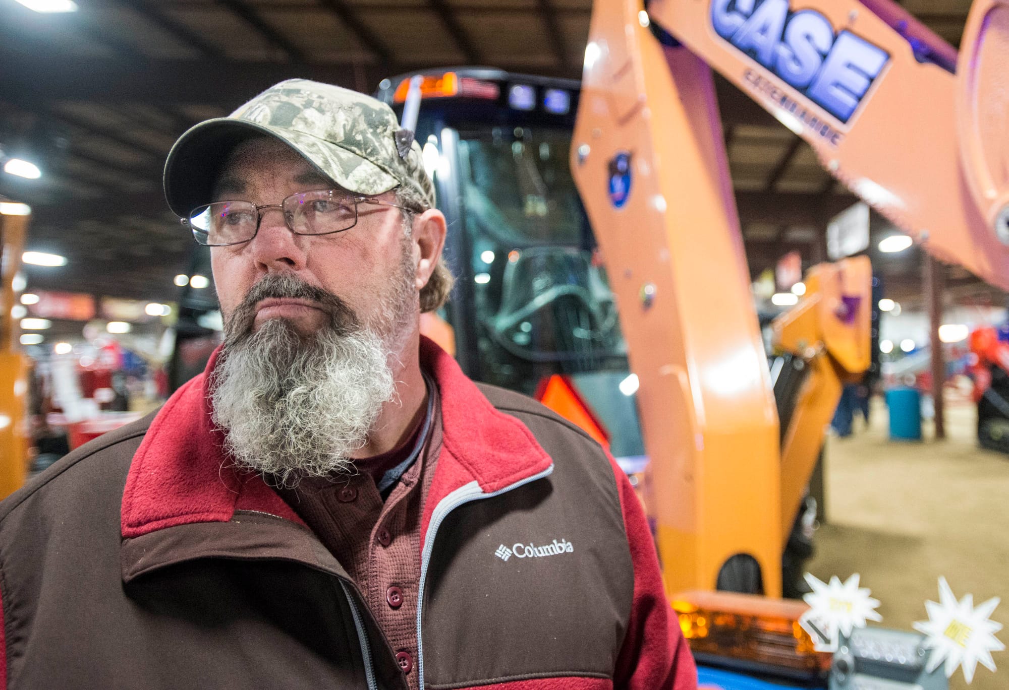 Leonard Johnson used to farm corn and soybean just west of Peoria. Here, he is pictured at the Midwest Ag Expo in Gifford, Ill., on Jan. 30, 2014.
