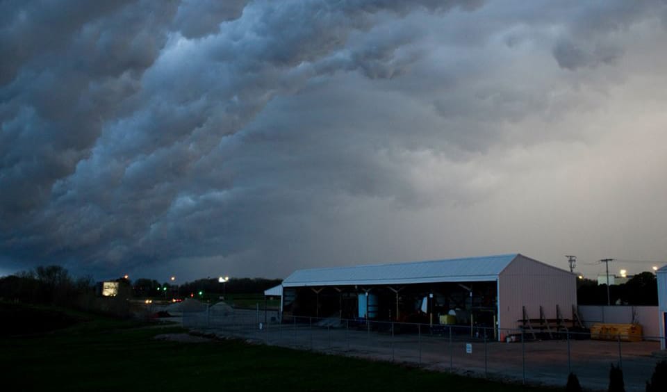 A storm moves across the horizon in Savoy, Ill. "It’s really gotten to the point where the new normal is extreme weather," said Brad Rippey, a U.S. Department of Agriculture meteorologist.