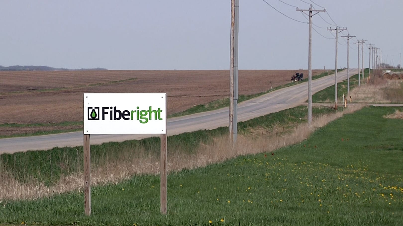 The Fiberight sign outside its ethanol plant just outside of Blairstown, Iowa. Photo taken May 4, 2014.