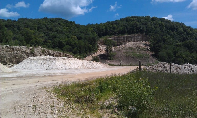 An entrance on the west end of a Pattison Sand Company mine in rural Clayton County, Iowa, near the small town of Clayton, on June 24, 2014. Pattison, which produces industrial sand for the natural gas and oil industries, has about 35 acres of underground mine and 300 acres of above ground for plant operations, shipping and storage, ponding and drying, maintenance, a fabrication shop, reclamation areas and an open pit mine. 