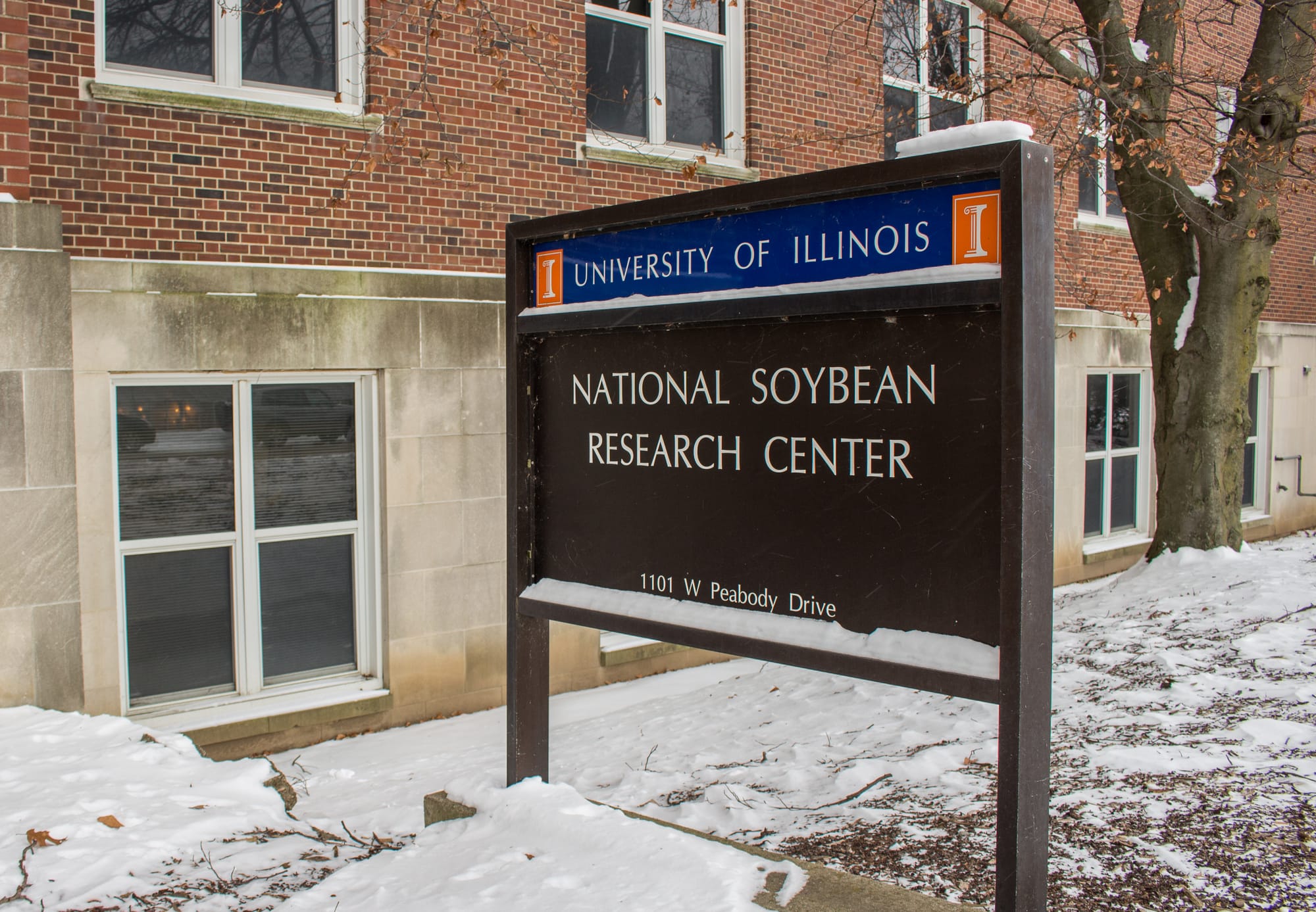 The National Soybean Research Center, where Brian Diers works, at the University of Illinois on Jan. 8, 2015.