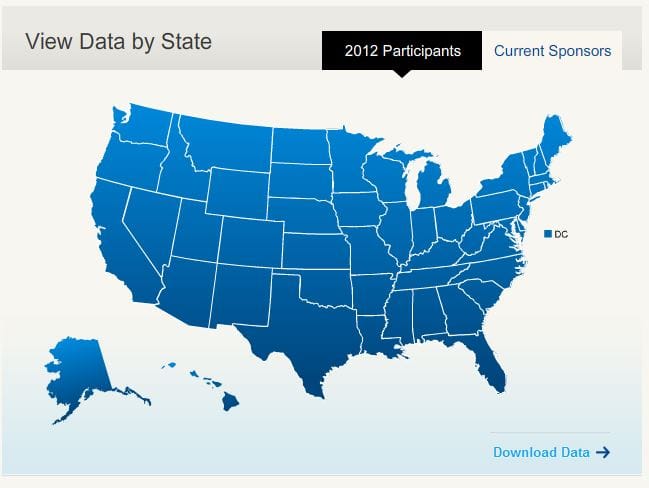 The J-1 visa program is for cultural exchange visitors. This interactive map shows how many J-1 visitors there are in each state.