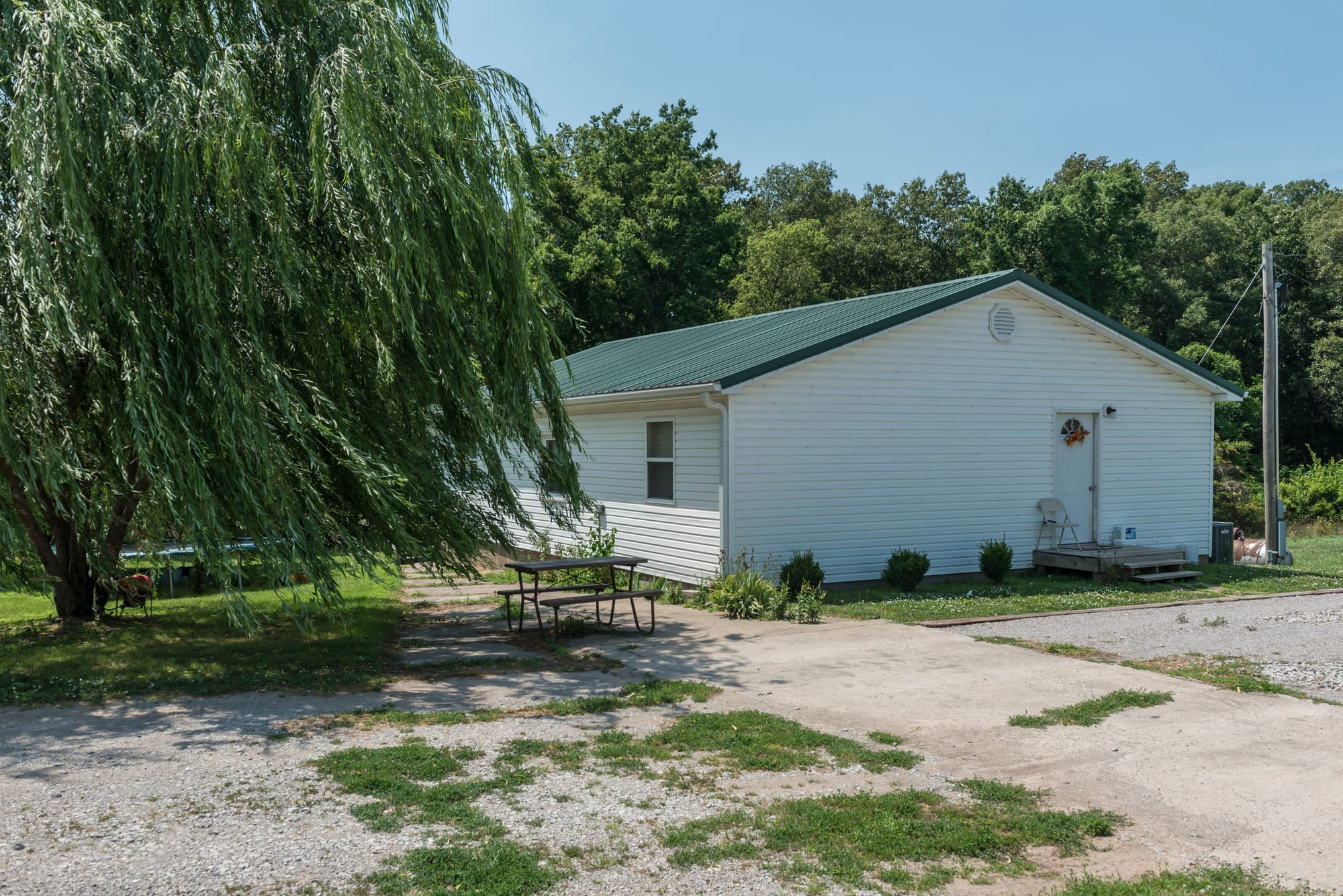 Migrant housing at an orchard just outside of Waverly, Missouri, on June 22, 2016. 