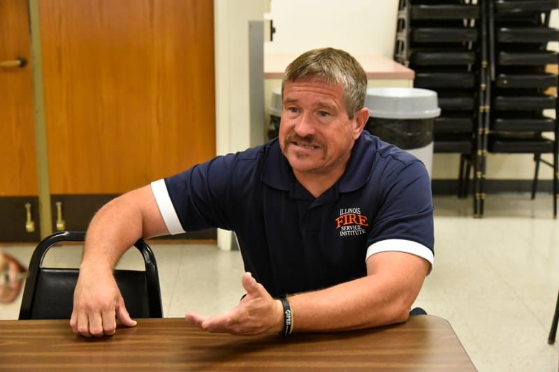 Mark Clapp at the Fire Service Institute on Wednesday, Sept.7, 2016. 