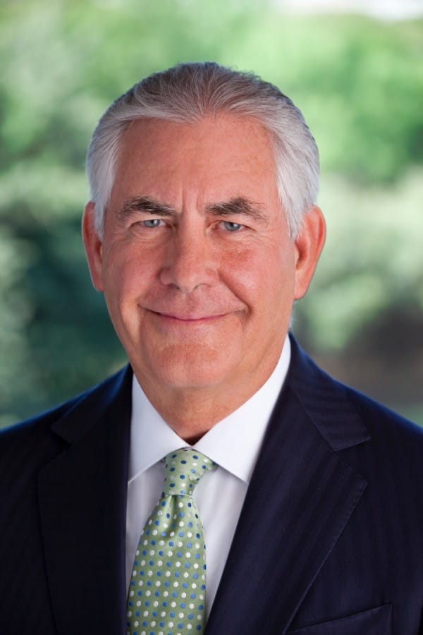 Secretary of State nominee Rex Tillerson