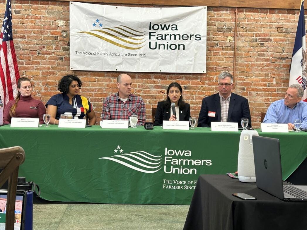 FTC Chair Lina Khan listens to Iowa farmers’ concerns about fertilizer plant deal