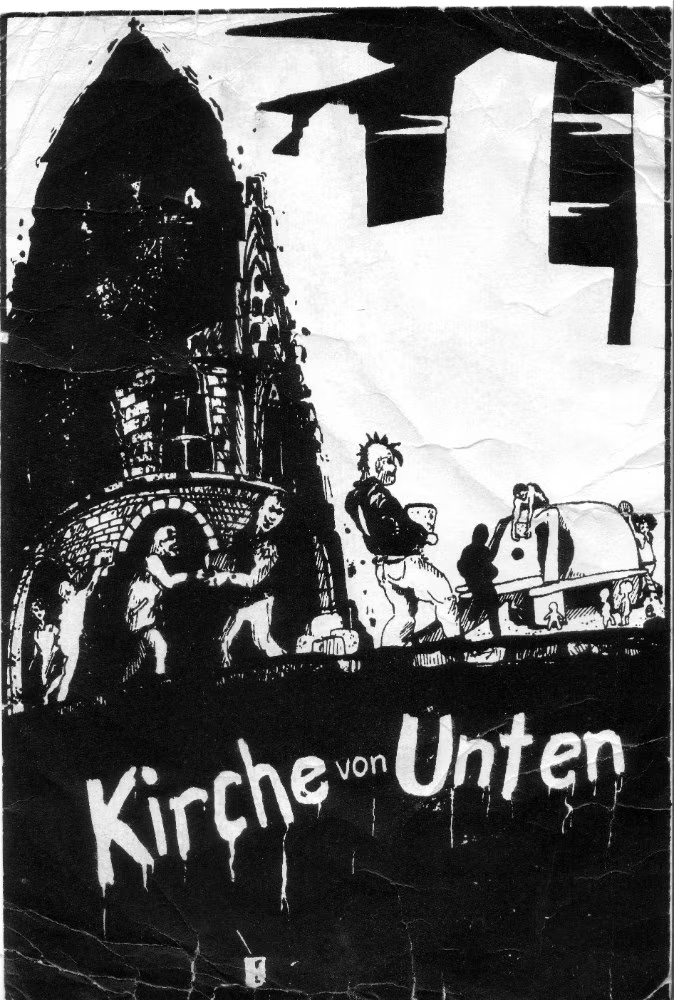 Poster for the Church from Below (Kirche von Unten), approx. 1988