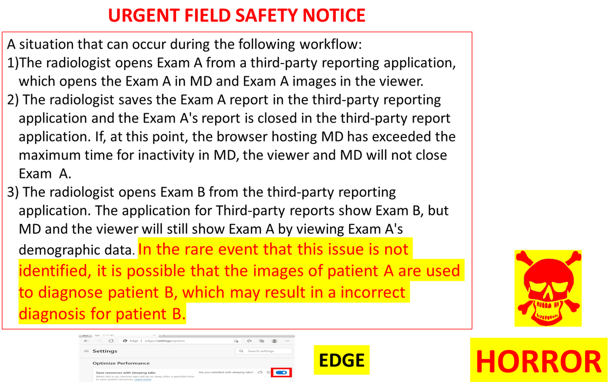 Browser vs Medical Device