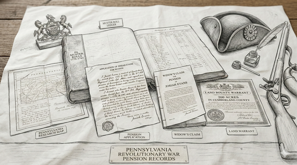 Revolutionary War Pension Records for Pennsylvania Soldiers