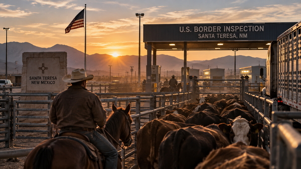 THE CATTLE GATE OPENED TODAY. YOUR STEAK DIDN'T GET CHEAPER