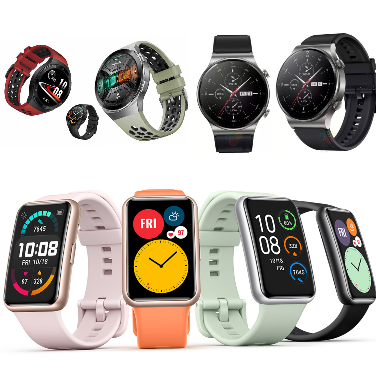 HUAWEI WATCH Fit Vs HUAWEI WATCH GT 2e VS HUAWEI GT 2 Pro