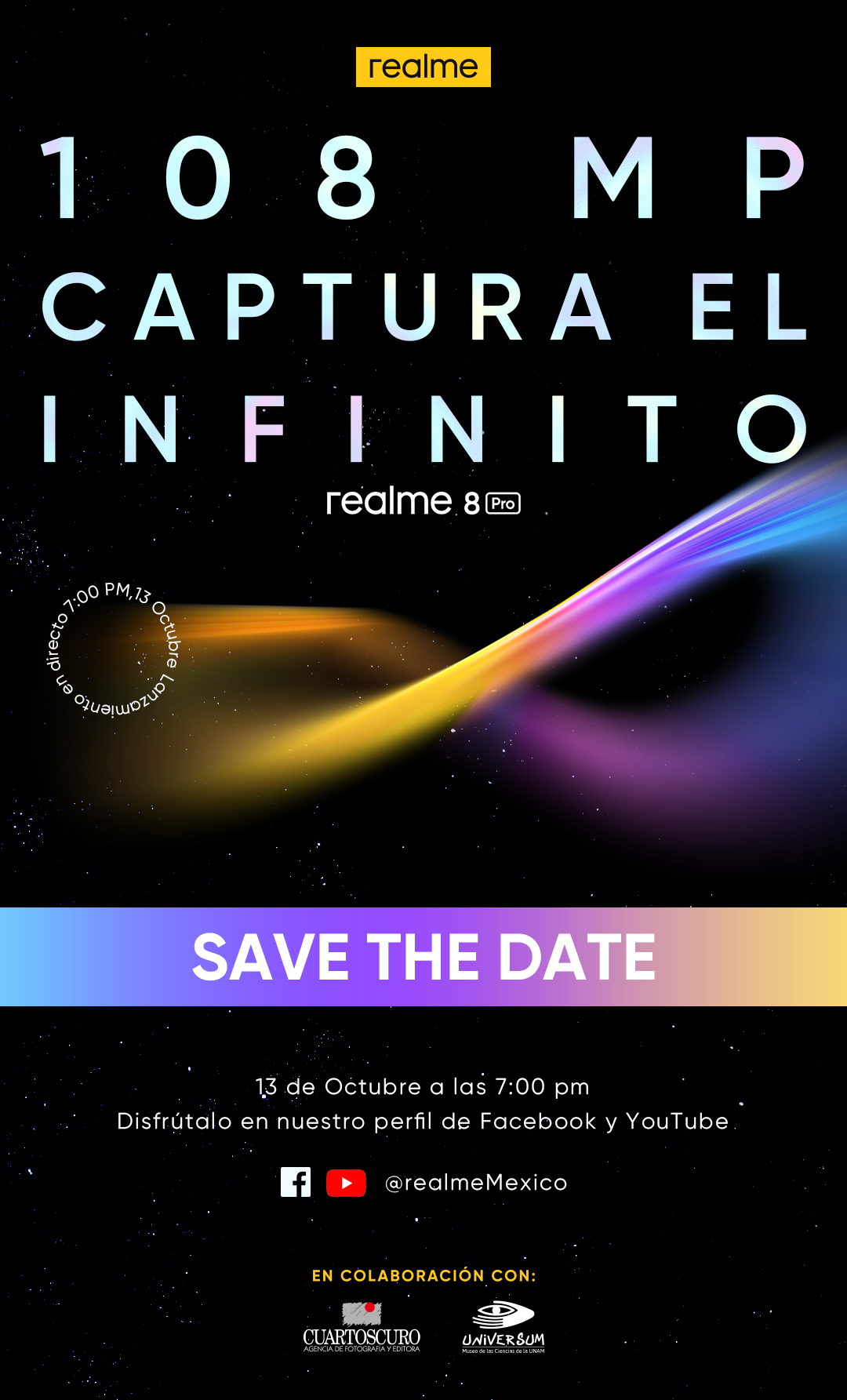 Realme presentará el realme 8 Pro este 13 de Octubre