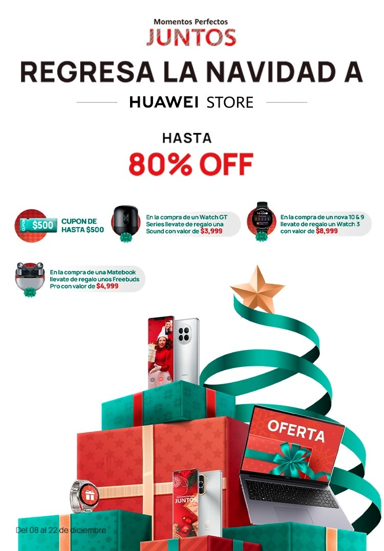 Promociones Navideñas Huawei 2022