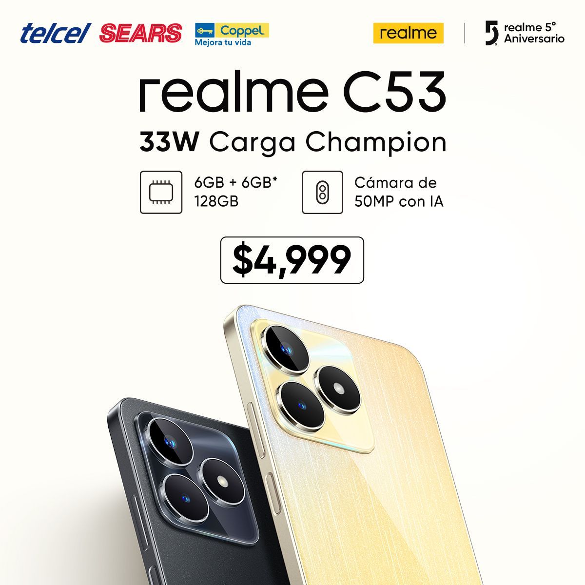 Realme C53 sale a la venta en México