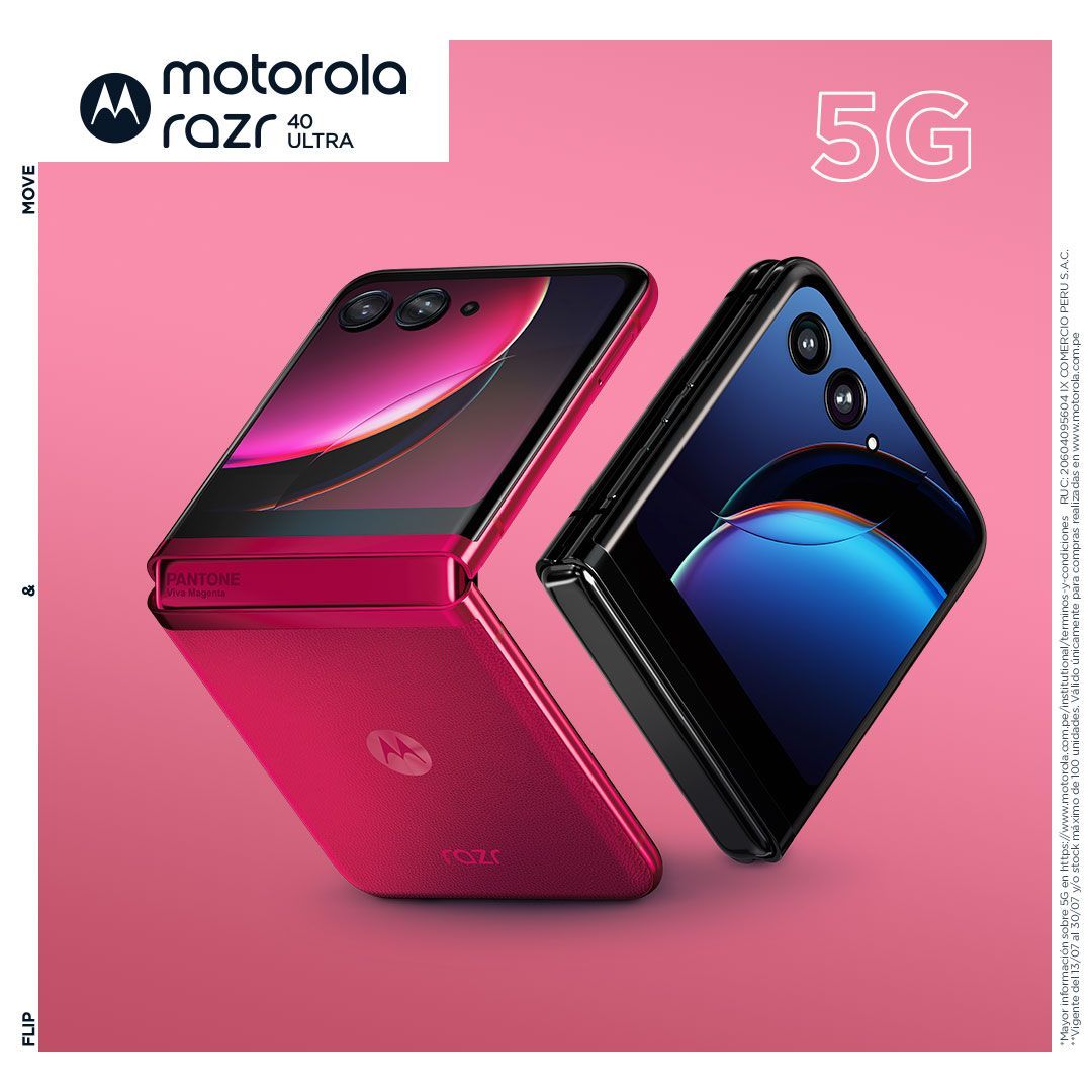Conoce los Motorola con el color del año: Viva Magenta