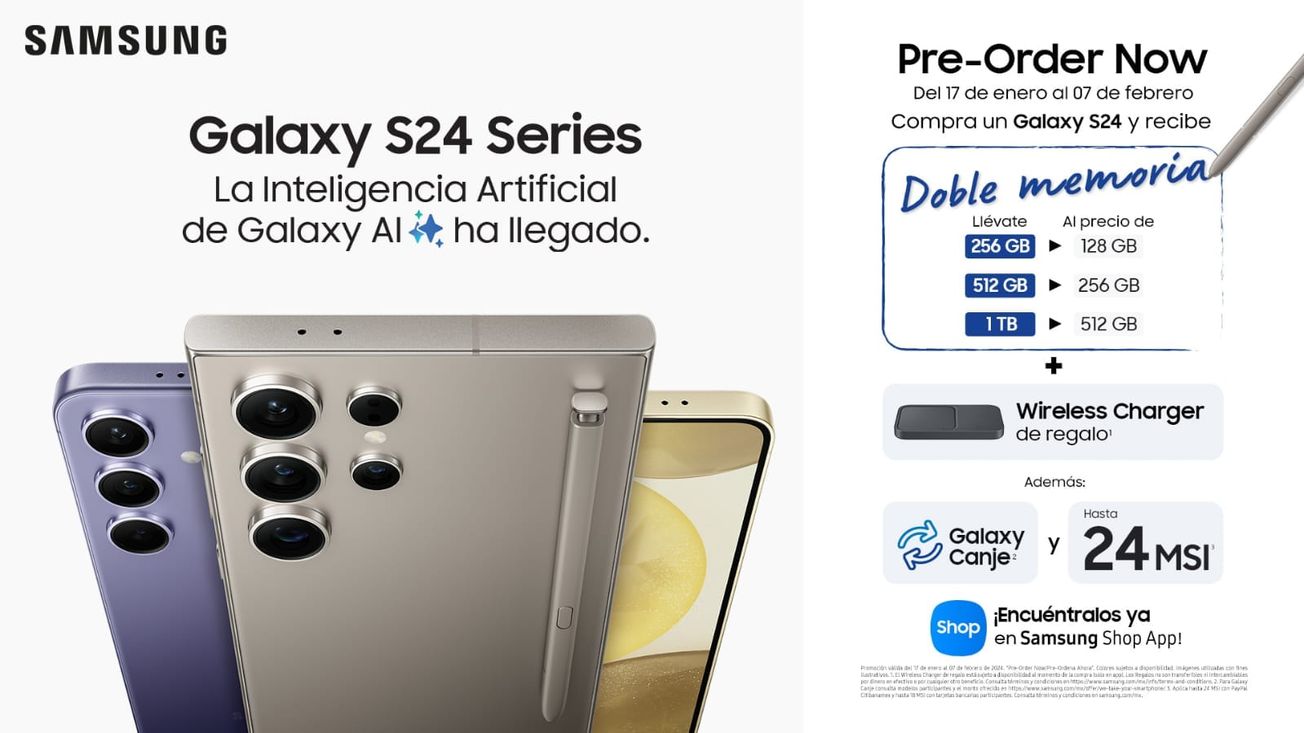 Samsung presenta la Serie S24 de forma oficial