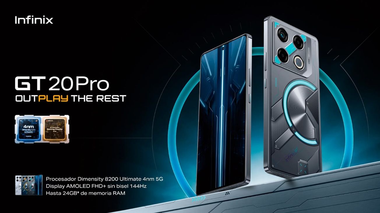 Infinix presenta su smartphone Gamer; el GT 20 Pro