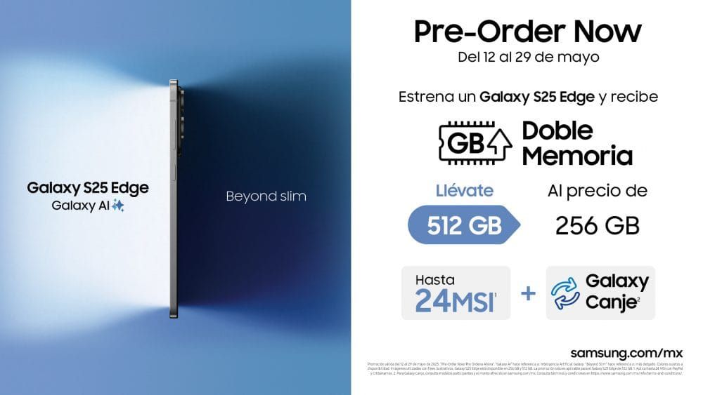 Samsung presenta el Galaxy S25 Edge en México